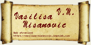 Vasilisa Mišanović vizit kartica